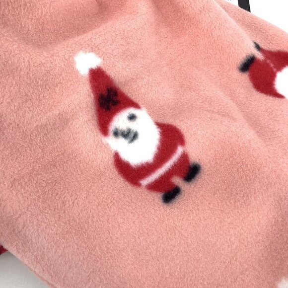 FREE PRESS Nordstrom Santa Clause Pink Fleece PJ PANTS Xmas Lounge NEW LARGE XS - Picture 8 of 8